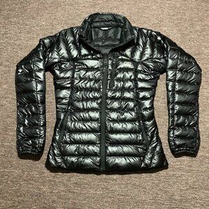 Outdoor Research 800 Down Womens Helium Jacket Coat Black Size XS Extra Small